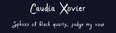 Caudia Xovier by madeDeduk — Script Handwritten Font — thumbnail 2