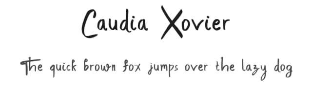 Caudia Xovier by madeDeduk — Script Handwritten Font