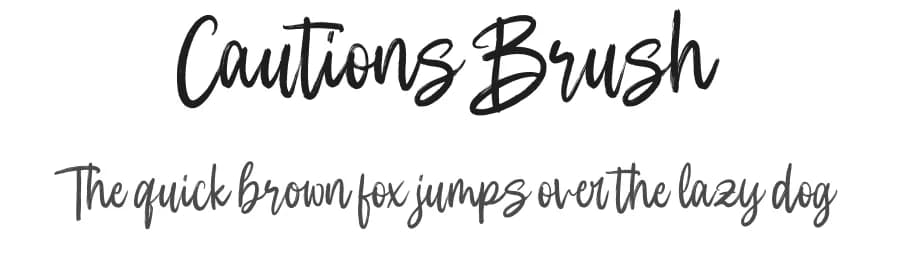 Cautions Brush by Fargun Studio — Script Handwritten Font