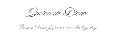 Caviar de Diane by Maelle.K | Thomas Boucherie — Script Handwritten Font — thumbnail 1