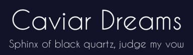 Caviar Dreams by Lauren Thompson — Sans Serif Font — thumbnail 2