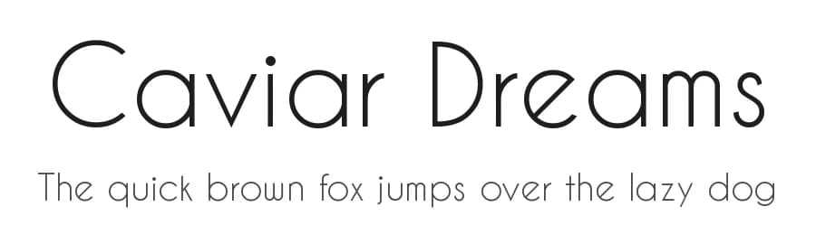 Caviar Dreams by Lauren Thompson — Sans Serif Font