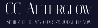 CC Afterglow by CC Creative Company — Serif Font — thumbnail 2