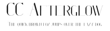 CC Afterglow by CC Creative Company — Serif Font — thumbnail 1