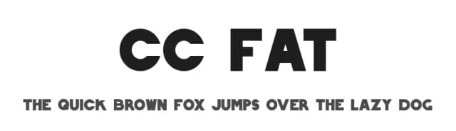 CC Fat by CC Creative Company — Sans Serif Font