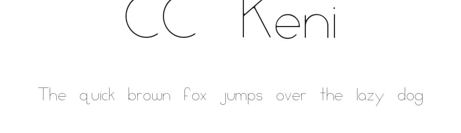 CC Keni by CC Creative Company — Sans Serif Font — preview 1
