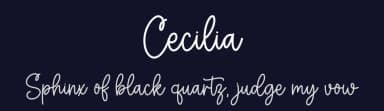 Cecilia by Graphix Line Studio — Script Handwritten Font — thumbnail 2