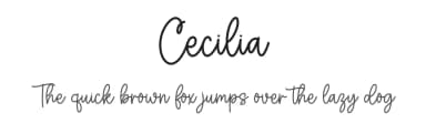 Cecilia by Graphix Line Studio — Script Handwritten Font — thumbnail 1