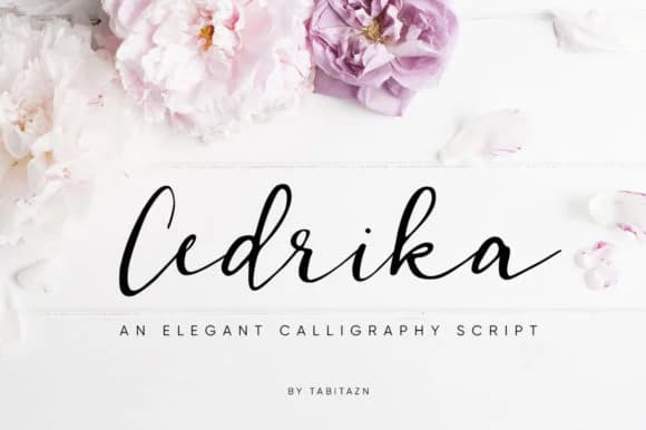 Cedrika Font by Tabita's shop — Script Handwritten Font