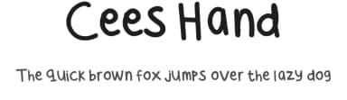 Cees Hand by Nancy Chen — Script Handwritten Font — thumbnail 1