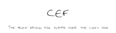 CEF by Chris EF — Script Handwritten Font — thumbnail 1