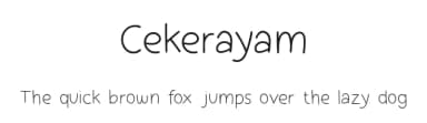 Cekerayam by Mightyfire — Script Handwritten Font — thumbnail 1