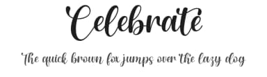 Celebrate by Fillo Graphic — Script Handwritten Font — thumbnail 1
