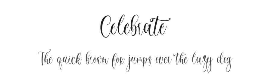 Celebrate by Fikryal studio — Script Handwritten Font