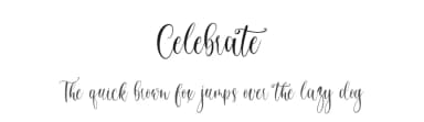 Celebrate by Fikryal studio — Script Handwritten Font — thumbnail 1