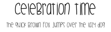 Celebration Time by Des Gomez — Script Handwritten Font — thumbnail 1