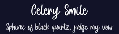 Celery Smile by Khurasan — Script Handwritten Font — thumbnail 2