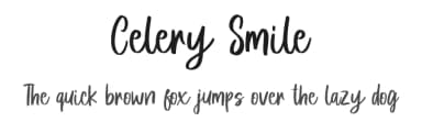 Celery Smile by Khurasan — Script Handwritten Font — thumbnail 1