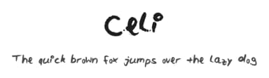 Celi by CC.Designs — Script Handwritten Font — thumbnail 1