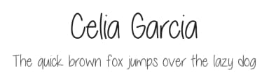 Celia Garcia by Vanessa Bays — Script Handwritten Font — thumbnail 1