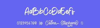 Celina Stephanie by Eifetstype — Script Handwritten Font — thumbnail 3