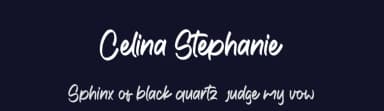 Celina Stephanie by Eifetstype — Script Handwritten Font — thumbnail 2