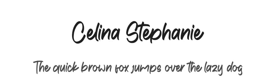 Celina Stephanie by Eifetstype — Script Handwritten Font