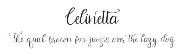 Celinetta by Septiandika Pratama — Script Handwritten Font