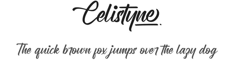 Celistyne by Calligraphy Fonts — Script Handwritten Font