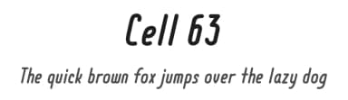 Cell 63 by Ryland Sanders — Sans Serif Font — thumbnail 1