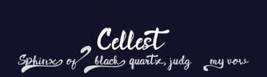 Cellest by Moonalizart — Script Handwritten Font — thumbnail 2
