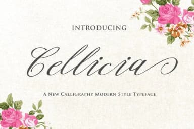 Cellicia Font by Ian Mikraz — Script Handwritten Font — thumbnail 1