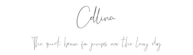 Cellina by Fridaytype — Script Handwritten Font — thumbnail 1