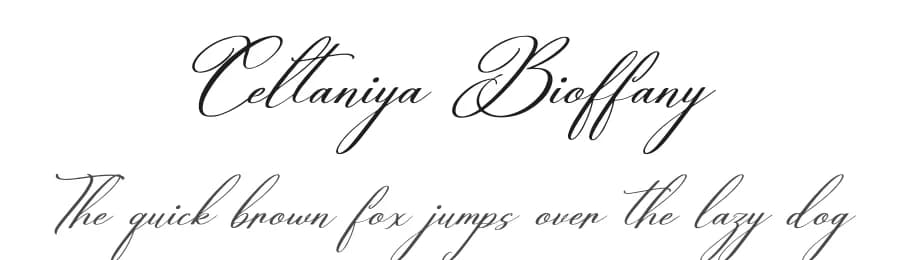 Celtaniya Bioffany by Gracetype Studio — Script Handwritten Font