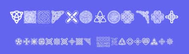 Celtic Knots by Woodcutter — Dingbats Font — thumbnail 3