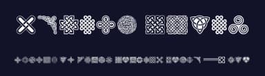 Celtic Knots by Woodcutter — Dingbats Font — thumbnail 2