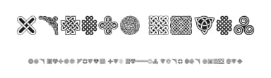 Celtic Knots by Woodcutter — Dingbats Font — thumbnail 1