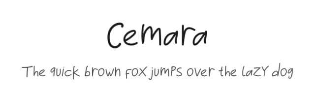 Cemara by saestudio — Script Handwritten Font