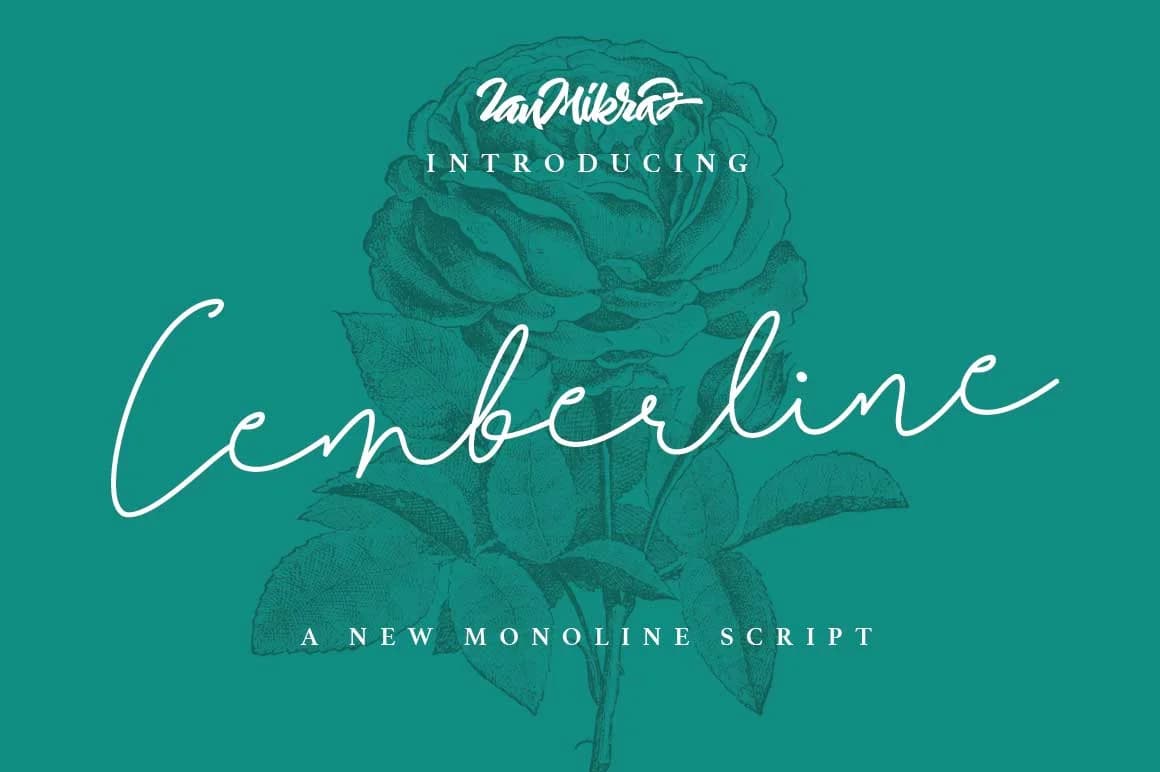 Cemberline Font by Ian Mikraz — Script Handwritten Font