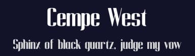 Cempe West by Kong Font — Sans Serif Font — thumbnail 2