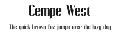 Cempe West by Kong Font — Sans Serif Font — thumbnail 1