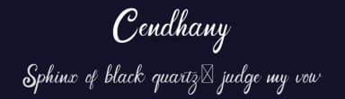 Cendhany by Javatype Studio — Script Handwritten Font — thumbnail 2