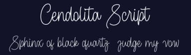 Cendolita Script by InspiraType — Script Handwritten Font — thumbnail 2
