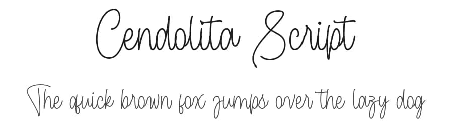 Cendolita Script by InspiraType — Script Handwritten Font