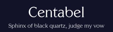 Centabel by Sander Kessels — Serif Font — thumbnail 2