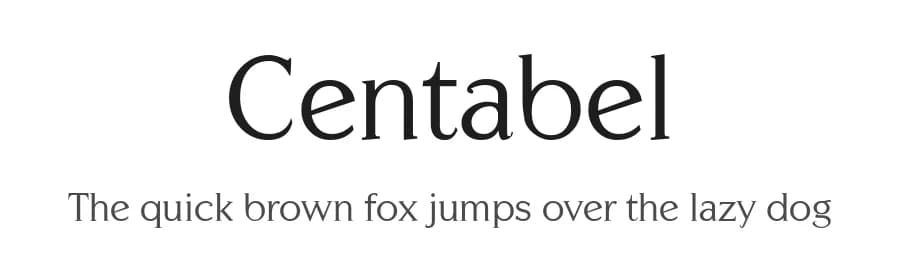 Centabel by Sander Kessels — Serif Font