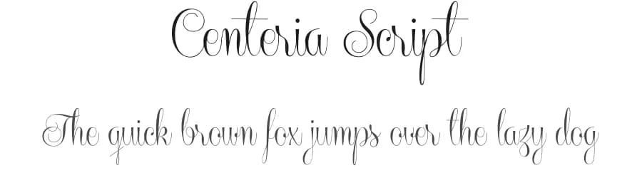 Centeria Script by Måns Grebäck — Script Handwritten Font