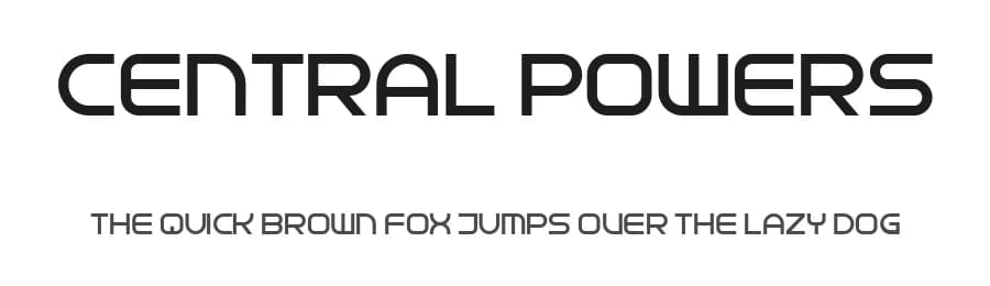Central Powers by Vladimir Nikolic — Sans Serif Font
