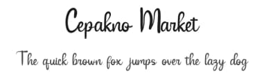 Cepakno Market by Chamdan Chakim — Script Handwritten Font — thumbnail 1