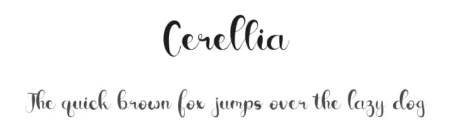 Cerellia by Illushvara — Script Handwritten Font